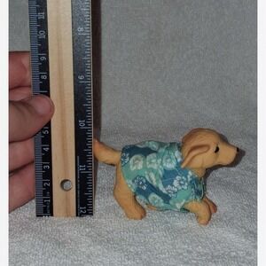 Barbie Labrador Puppy Figure with Floral Outfit & Collar